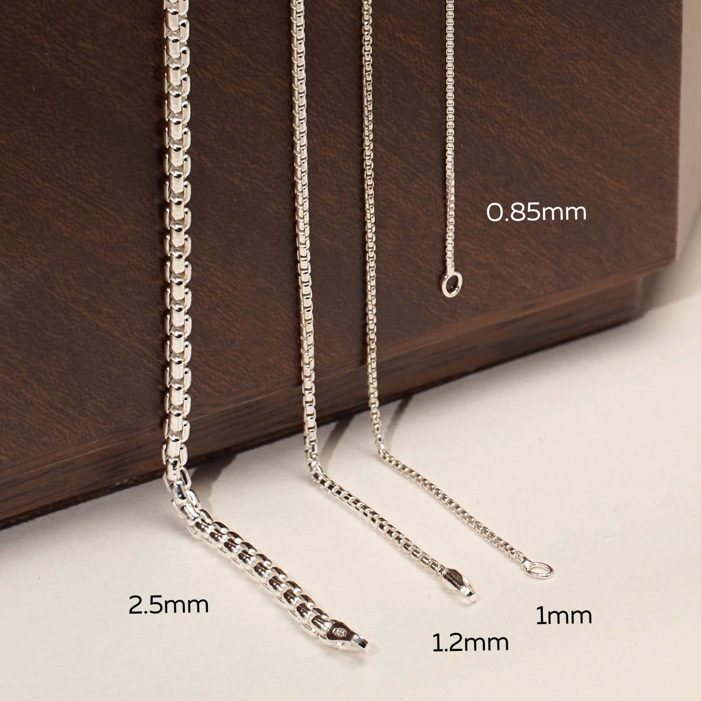 925 Sterling Silver Necklace (1mm / 1.8mm) - 1mm - Necklace