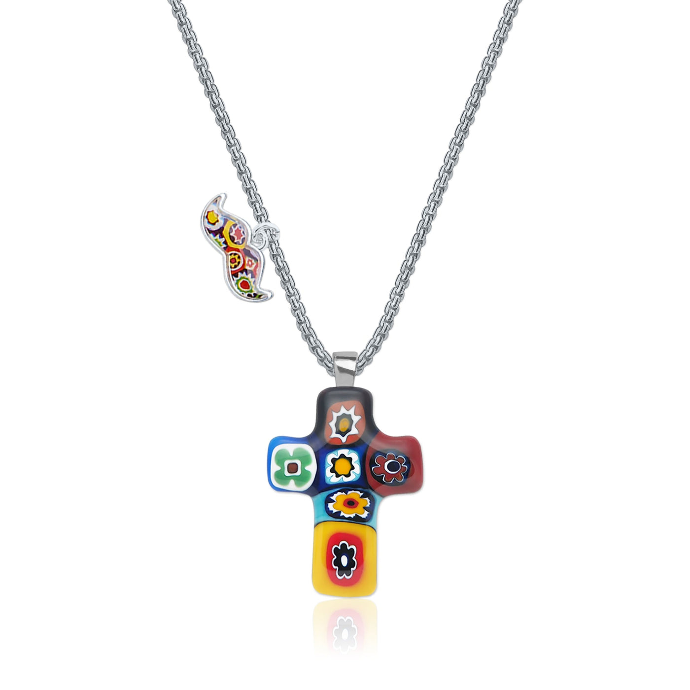 Artylish x Cross Necklace - 2mm 316L Stainless Steel - Pendant Necklace