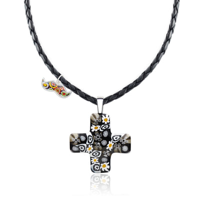 Artylish x Greek Cross Necklace - 2.5mm 925 Sterling Silver - Pendant Necklace