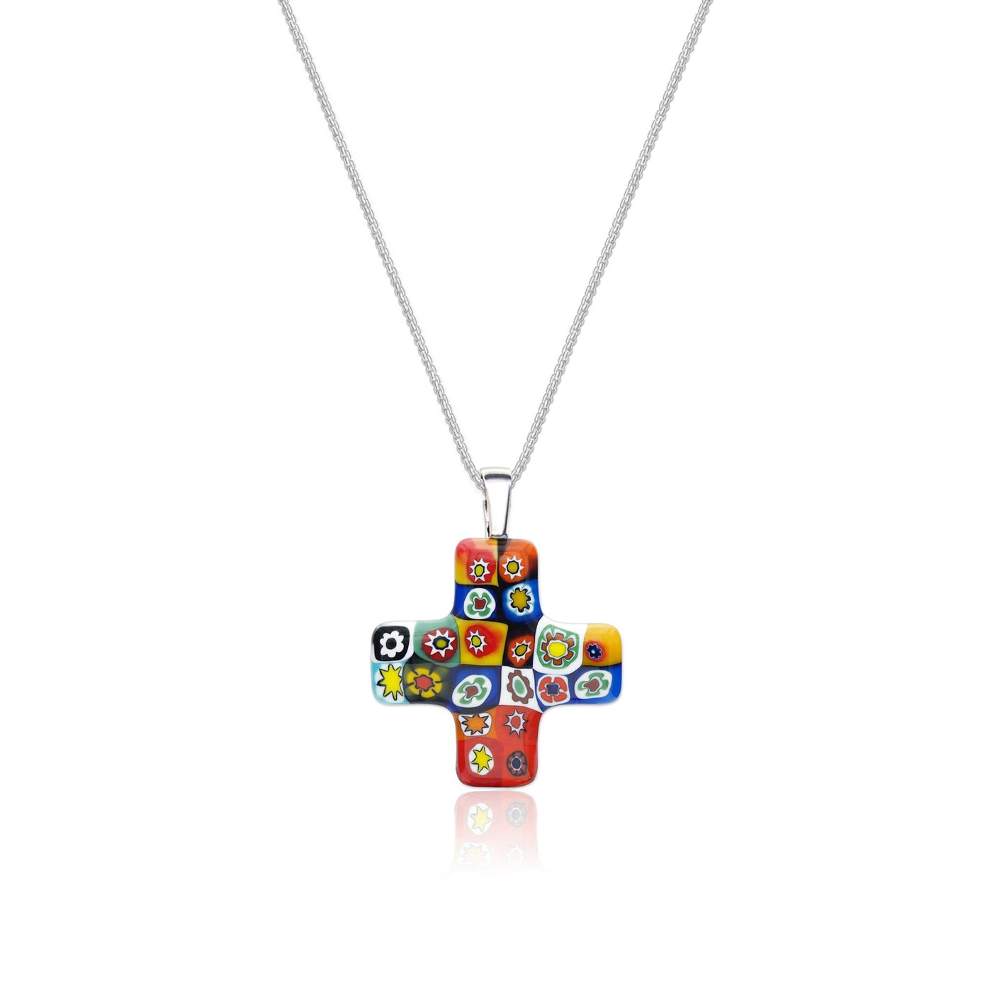 Artylish x Greek Cross Necklace - 2mm 316L Stainless Steel - Pendant Necklace