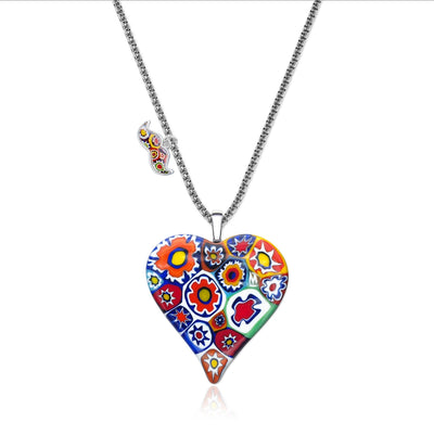 Artylish x Love Large Heart Pendant - 1.2mm 925 Sterling [Free upgrade] - Pendant Necklace