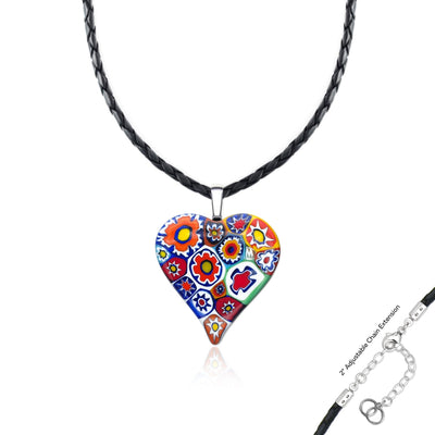 Artylish x Love Large Heart Pendant - 2mm 316L Stainless Steel - Pendant Necklace