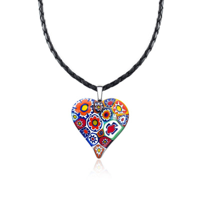 Artylish x Love Large Heart Pendant - 2mm 316L Stainless Steel - Pendant Necklace