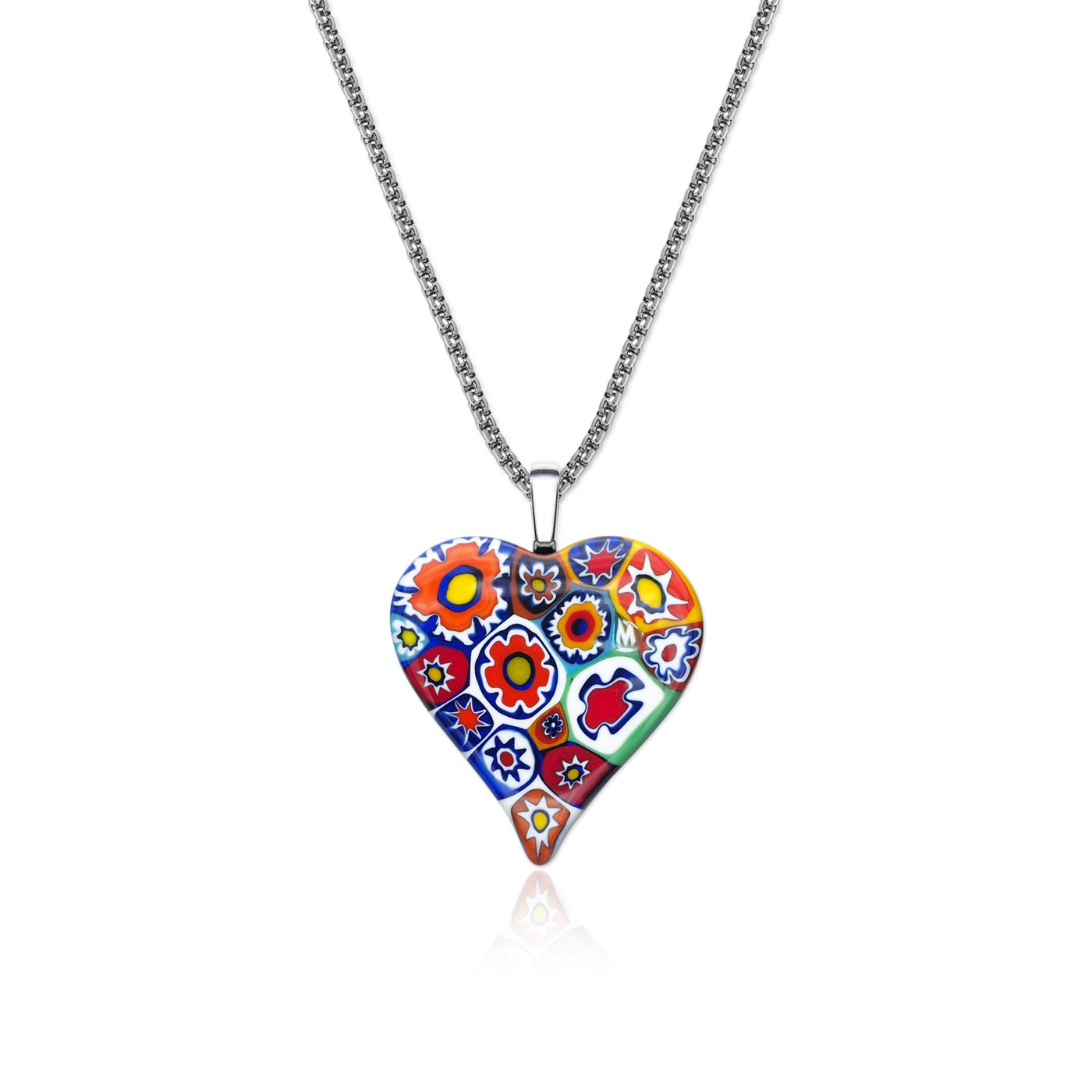 Artylish x Love Large Heart Pendant - 2mm 316L Stainless Steel - Pendant Necklace