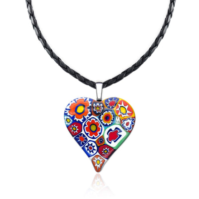 Artylish x Love Large Heart Pendant - 2mm 316L Stainless Steel - Pendant Necklace