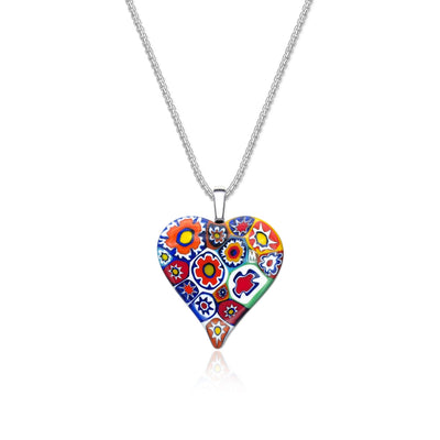 Artylish x Love Large Heart Pendant - 2mm 316L Stainless Steel - Pendant Necklace