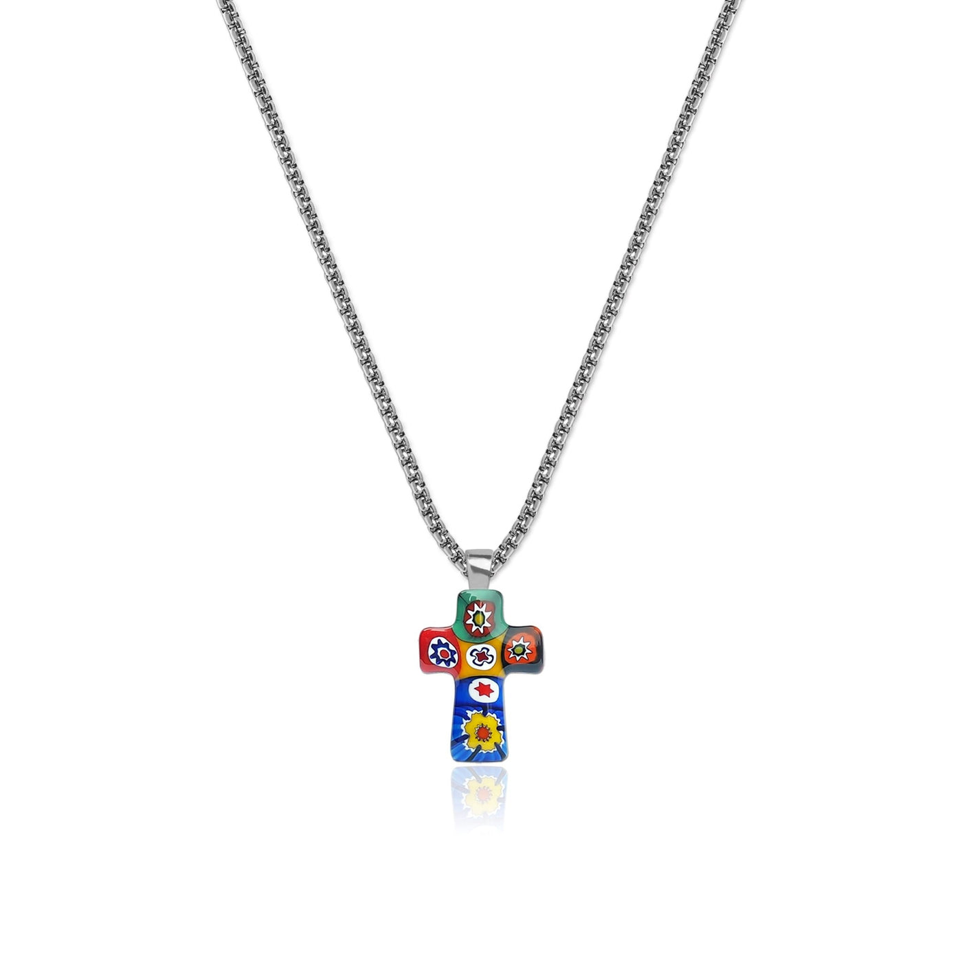 Artylish x Mini Cross Necklace - 1mm 925 Sterling Silver [Free upgrade] - Pendant Necklace