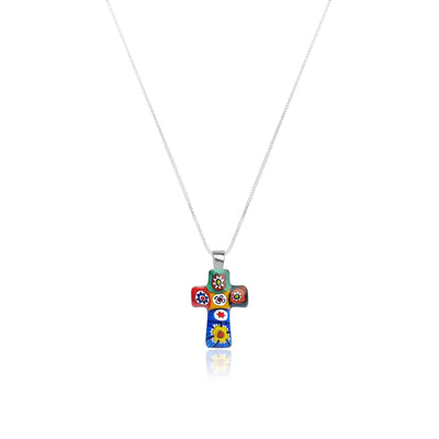 Artylish x Mini Cross Necklace - 1mm 925 Sterling Silver [Free upgrade] - Pendant Necklace