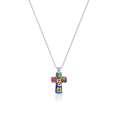 Artylish x Mini Cross Necklace - 1mm 925 Sterling Silver [Free upgrade] - Pendant Necklace