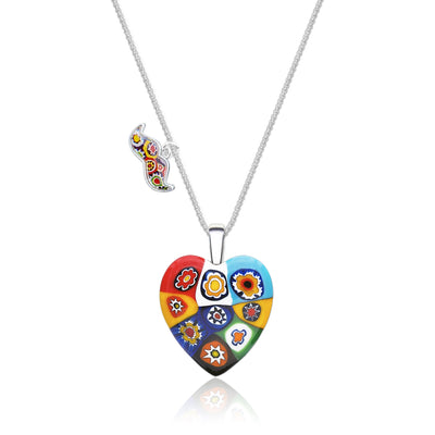 Artylish x Nine in Heart Pendant - 1.2mm 925 Sterling Silver [Free Upgrade] - Pendant Necklace