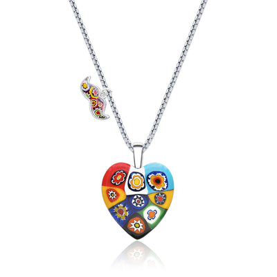 Artylish x Nine in Heart Pendant - 1.8mm 925 Sterling Silver - Pendant Necklace