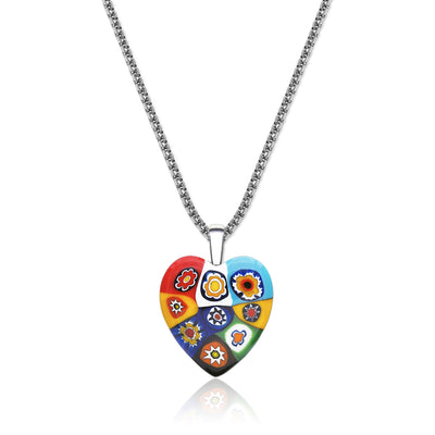 Artylish x Nine in Heart Pendant - 2mm 316L Stainless Steel - Pendant Necklace