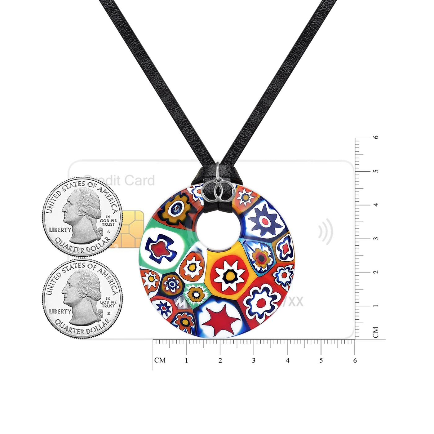 Artylish x Round Pendant - 20+2 inch - Pendant Necklace