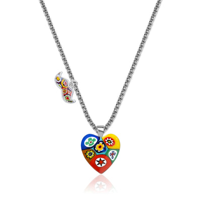 Artylish x Six in Heart Necklace - 1mm 925 Sterling [Free upgrade] - Pendant Necklace