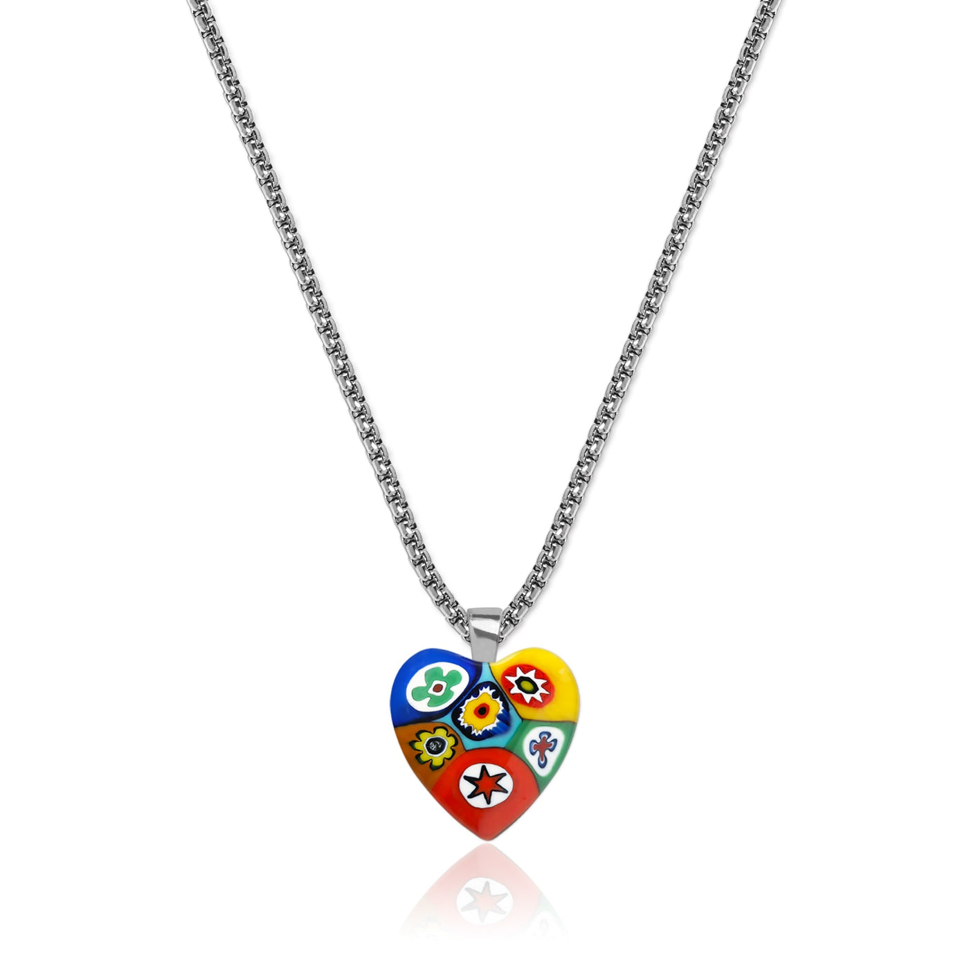 Artylish x Six in Heart Necklace - 2mm 316L Stainless Steel - Pendant Necklace