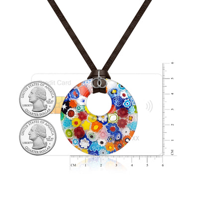 Full Bloom Round Pendant - 20+2 inch - Pendant Necklace