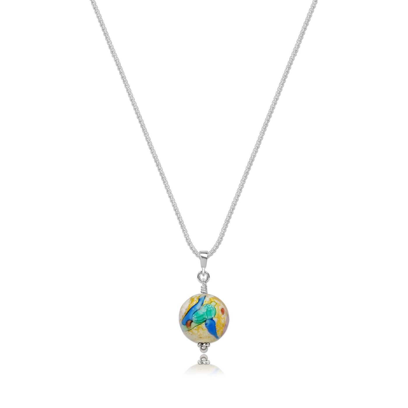 Love in Bloom Small Necklace - 1.2mm 925 Sterling Silver - Pendant Necklace