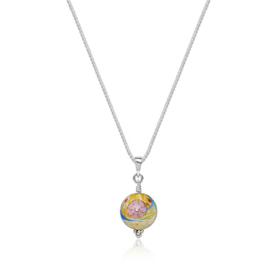 Love in Bloom Small Necklace - 1mm 925 Sterling Silver - Pendant Necklace