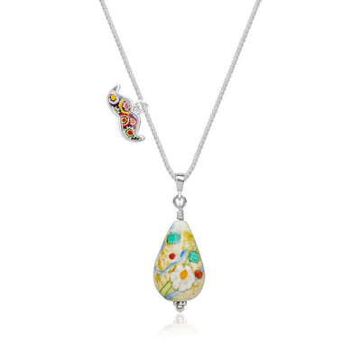 Love in Bloom Small Vase Necklace - 1mm 925 Sterling Silver - Pendant Necklace