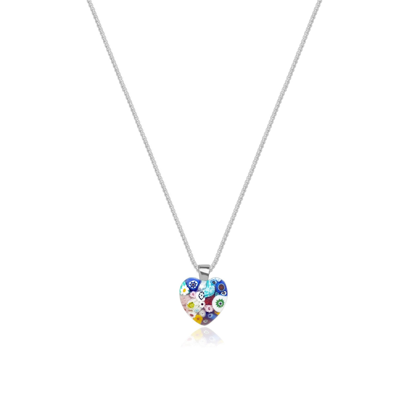 Mini Heart in Bloom Necklace - 16mm - Pendant Necklace