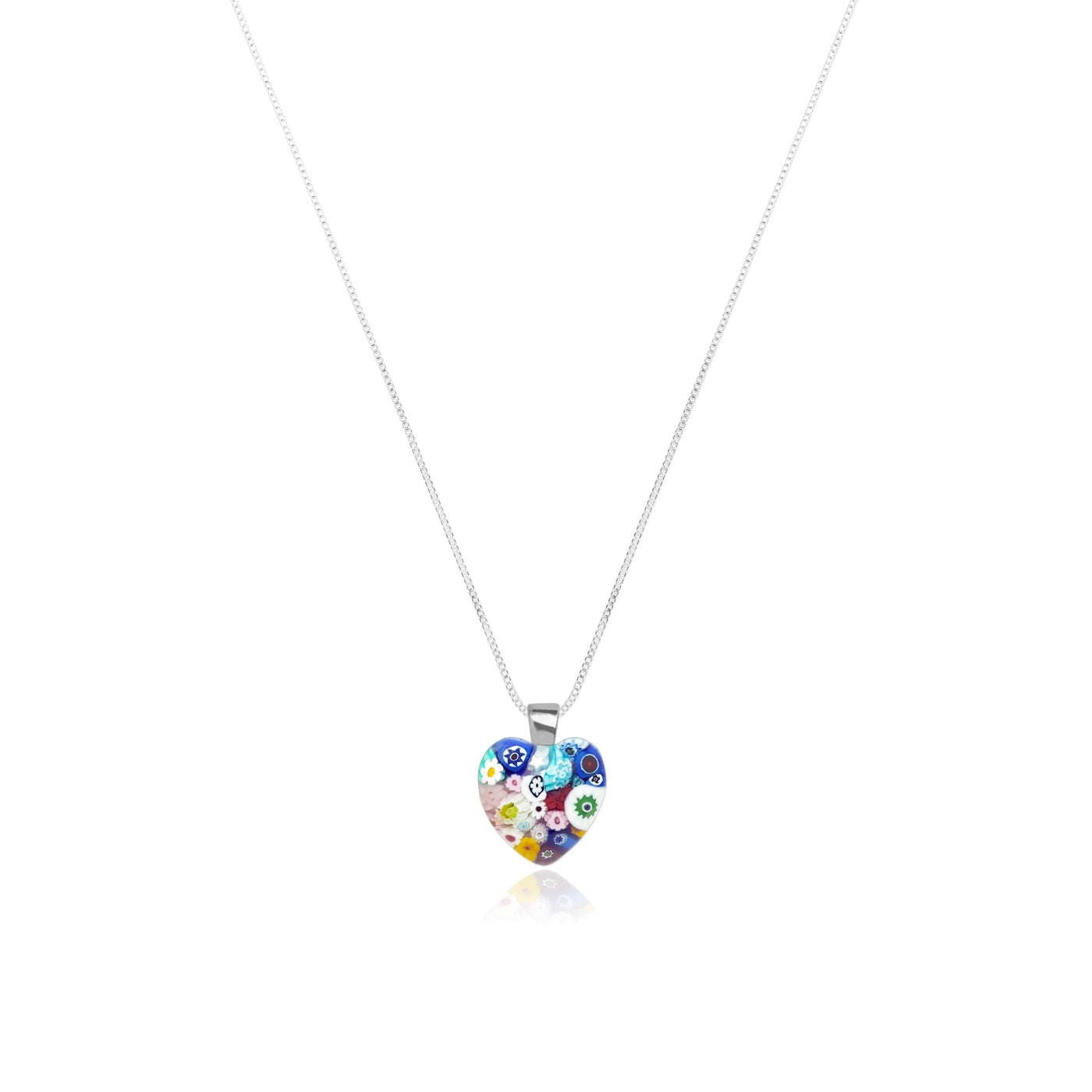 Mini Heart in Bloom Necklace - 16mm - Pendant Necklace