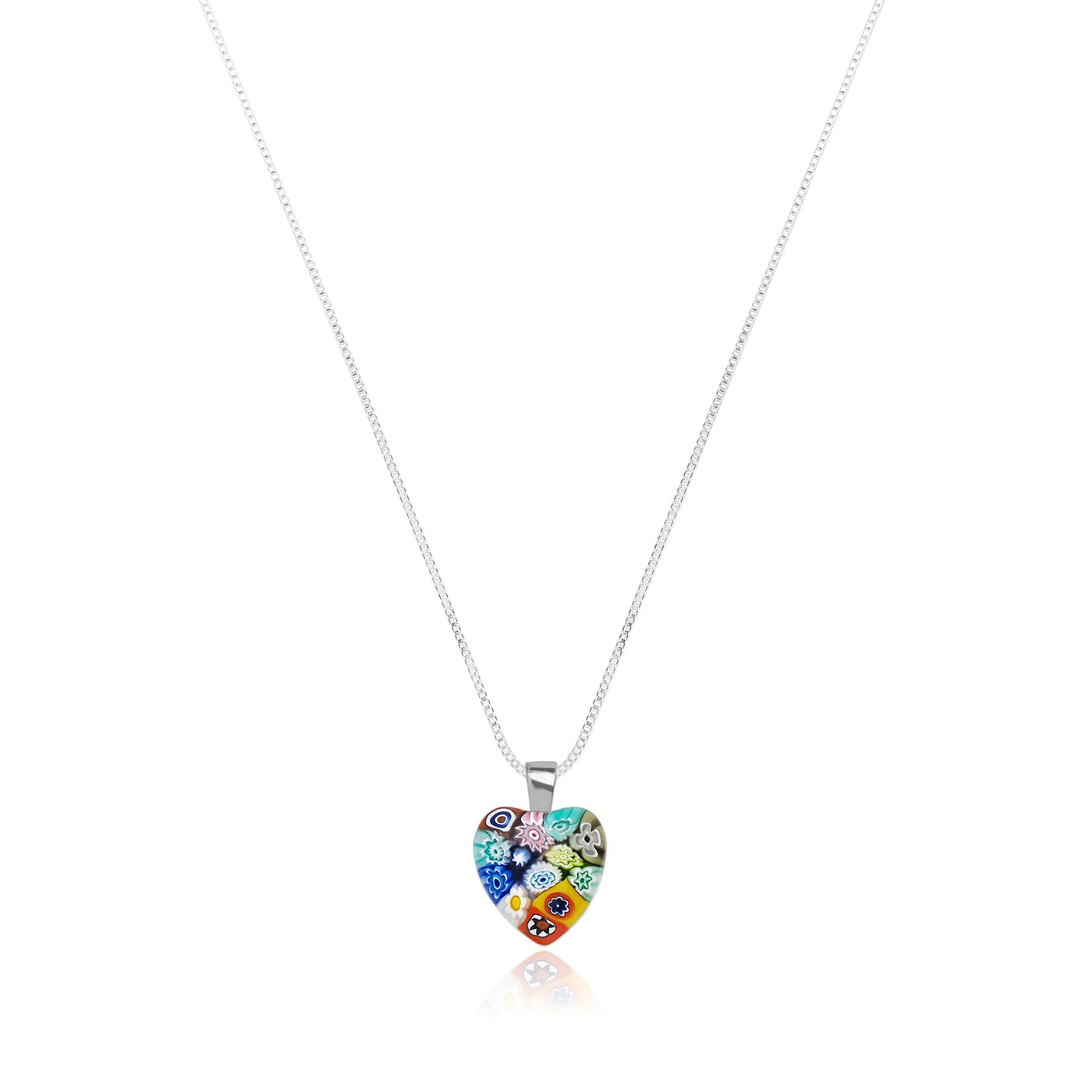 Mini Heart in Bloom Necklace - 16mm - Pendant Necklace