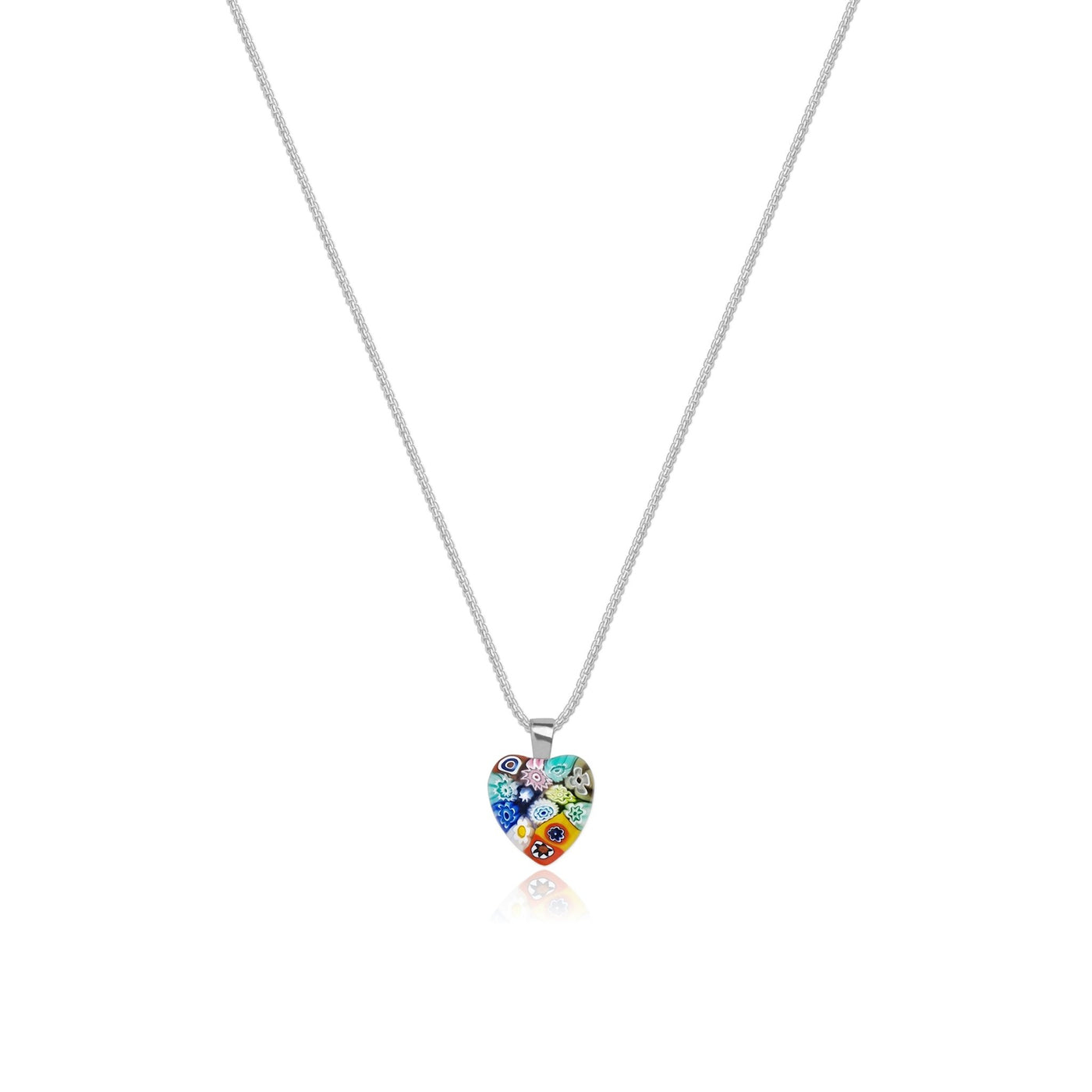 Mini Heart in Bloom Necklace - 16mm - Pendant Necklace