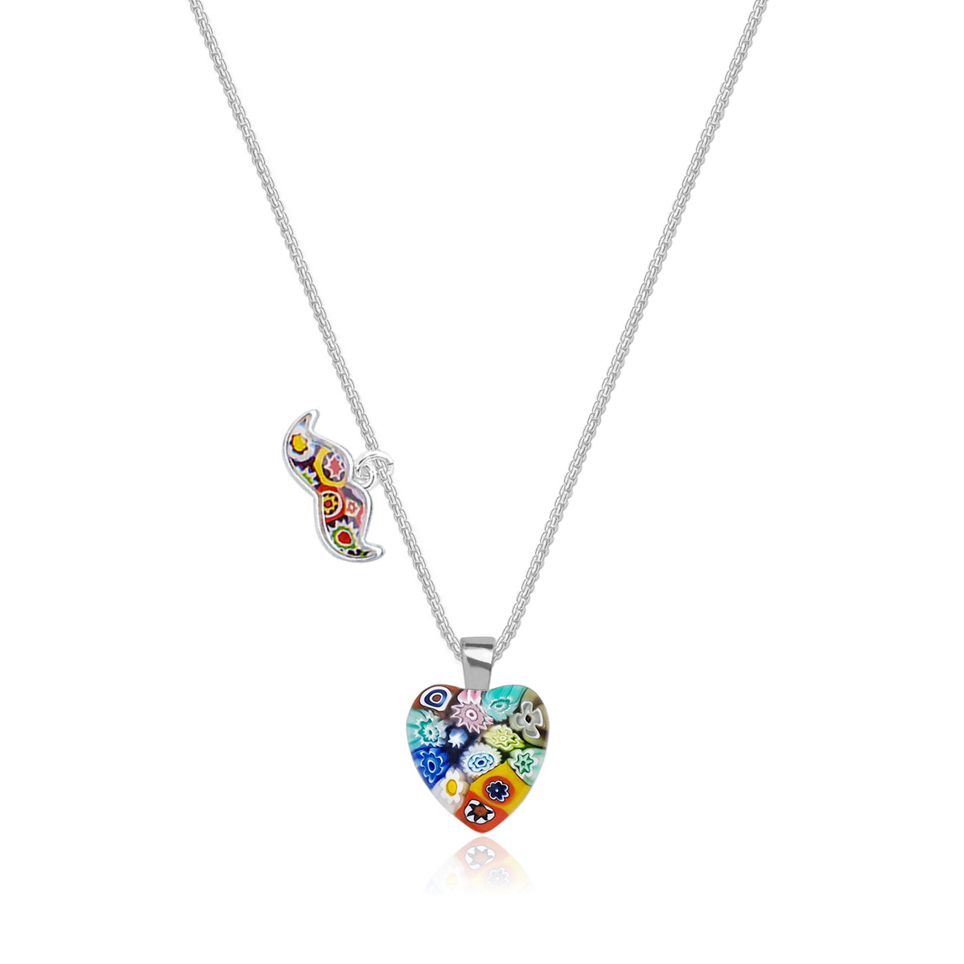 Mini Heart in Bloom Necklace - 16mm - Pendant Necklace