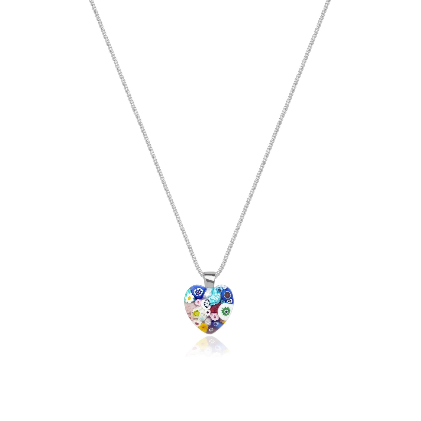 Mini Heart in Bloom Necklace - 16mm - Pendant Necklace