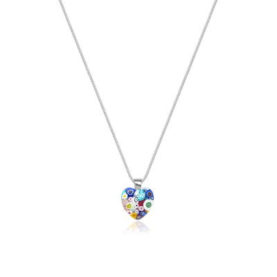 Mini Heart in Bloom Necklace - 16mm - Pendant Necklace