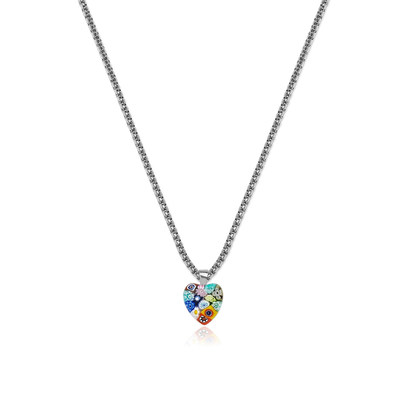 Mini Heart in Bloom Necklace - 16mm - Pendant Necklace