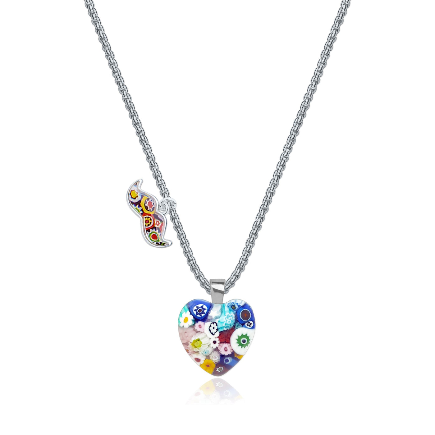 Mini Heart in Bloom Necklace - 16mm - Pendant Necklace