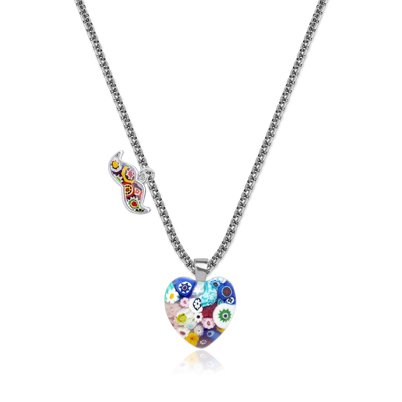 Mini Heart in Bloom Necklace - 16mm - Pendant Necklace