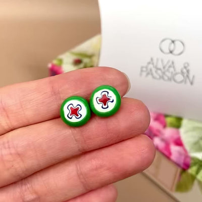 Full Bloom Stud Earrings (10mm)