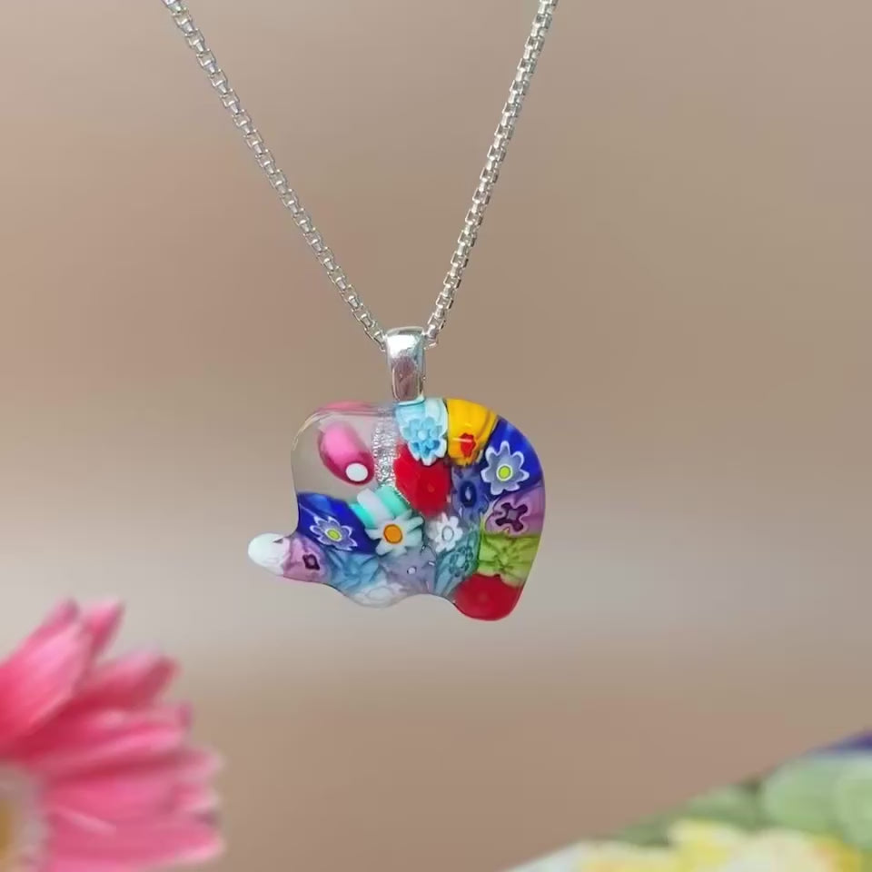 Elephant in Bloom Necklace