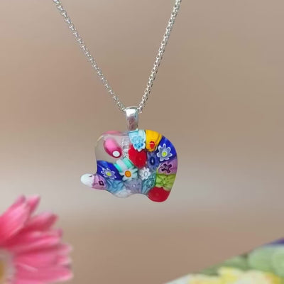 Elephant in Bloom Necklace