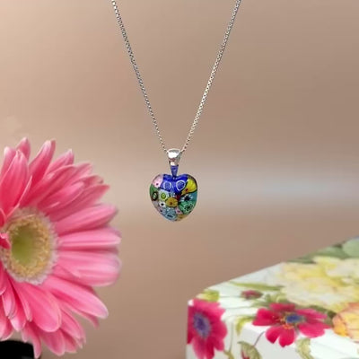 Mini Heart in Bloom Necklace