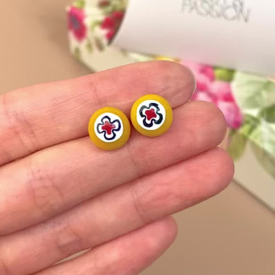 Full Bloom Stud Earrings (10mm)