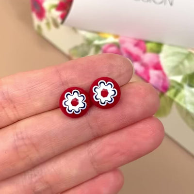 Full Bloom Stud Earrings (10mm)