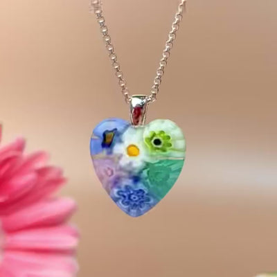 Six in Bloom Heart Necklace