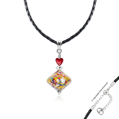 The Kiss Elegance Gold Necklace - Gold x Red Ball - Pendant Necklace