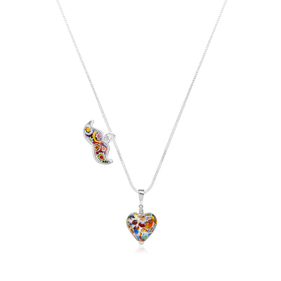 The Kiss Mini Heart Pendant