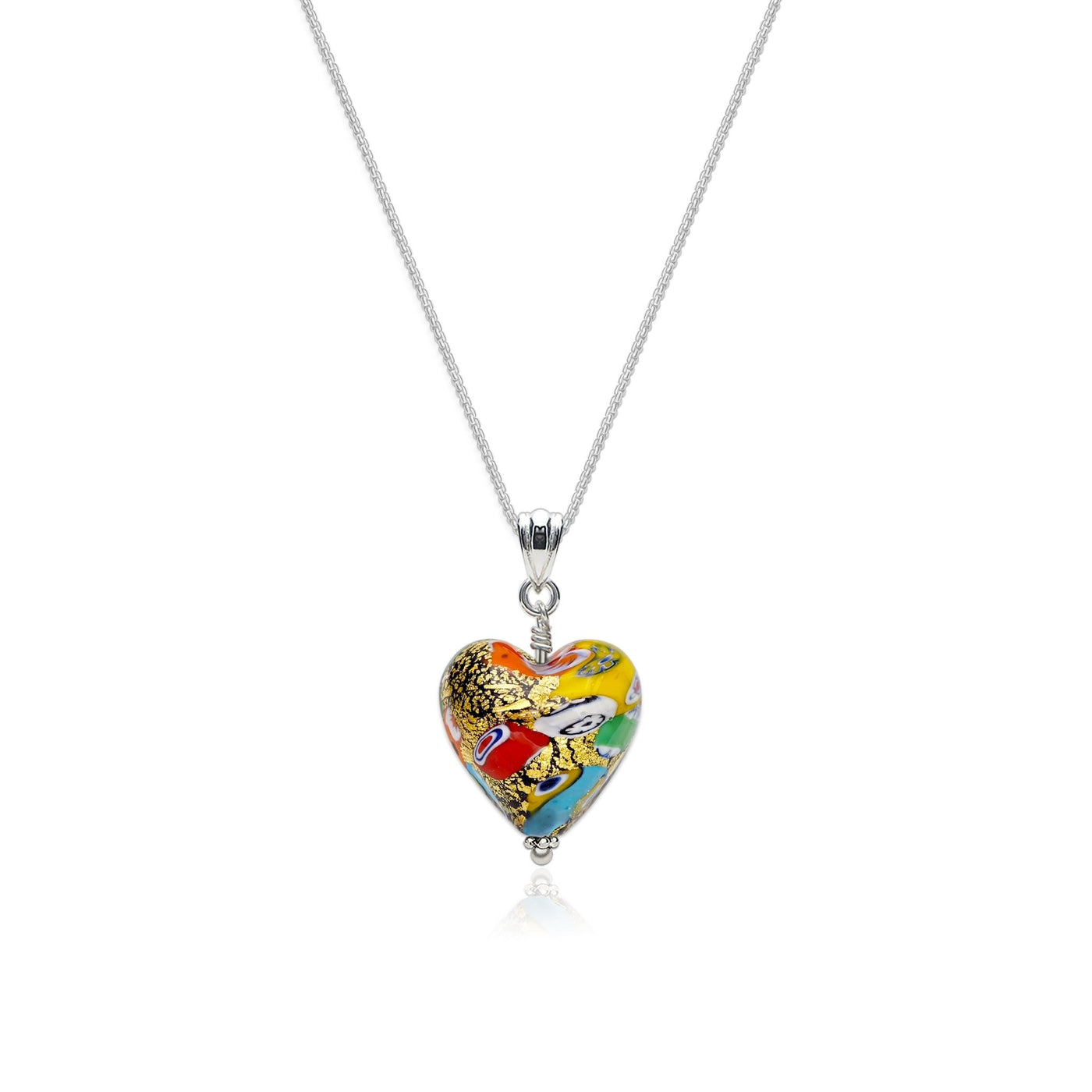 The Kiss Latte Art Heart Necklace - 2mm 316L Stainless Steel - Pendant Necklace