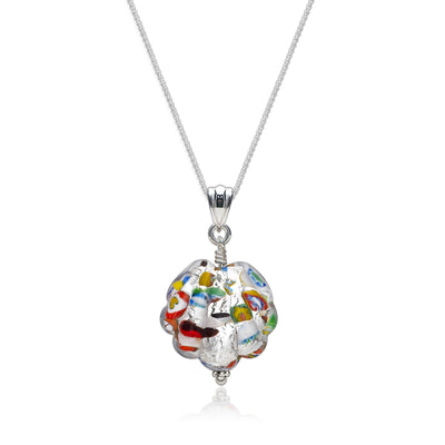 The Kiss Silver Shell Necklace - 2mm 316L Stainless Steel - Pendant Necklace