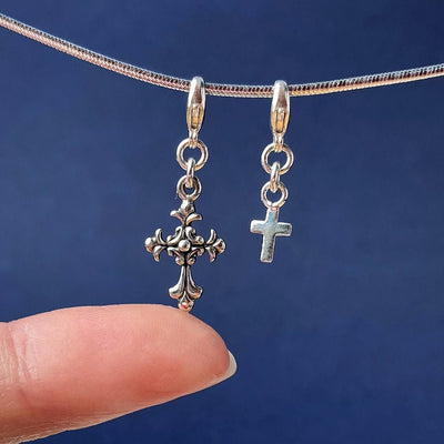 Tiny Cross Charm - Charms