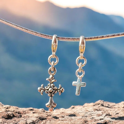 Tiny Cross Charm - Charms