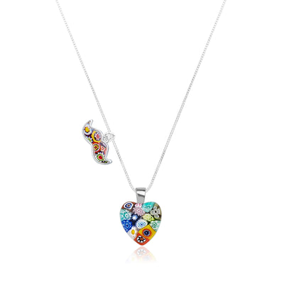 Mini Heart in Bloom Necklace