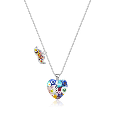 Mini Heart in Bloom Necklace